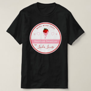 met chocolade bedekte aardbeienmerken T-Shirt