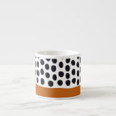 Met Classy Handschilderd poka Dots met Autumn Mapl Espresso Kop (Voorkant)
