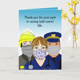 Met dank aan de brandweerman, paramedicus en polit kaart