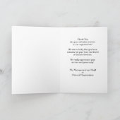 Met dank aan de vrijwilligers Wenskaart White Flow Bedankkaart (Binnen)