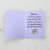 Met dank aan mijn dramaleraar: spelen bedankkaart (Binnen)