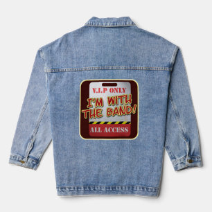 Met de band backstage pass denim jacket
