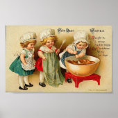 Met de beste wensen voor kinderen die een bankpas  poster (Voorkant)