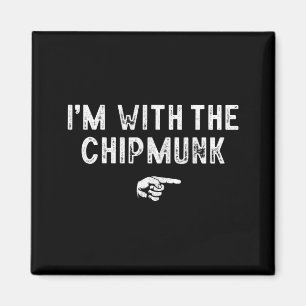 Met De Chipmunk Bijpassende Luie Kostuum Halloween Magneet