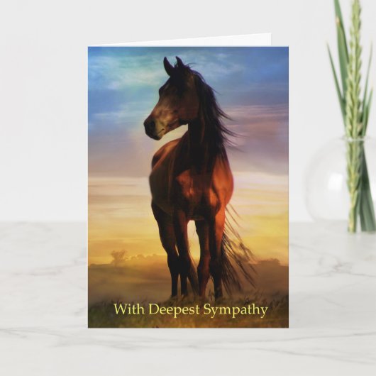 Met de diepste sympathie voor paarden Kaart (Voorkant)