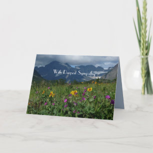 Met de grootste sympathie voor de berg Wildflower Kaart