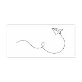 met de hand aangezogen vliegtuig 	rubberstempel (Afrduk)