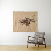 Met de hand een Bronc geselen door Edward Borein Wandkleed (In Situ (horizontaal))