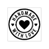 Met de Hand Gebakken Stempel met Hart (Afrduk)