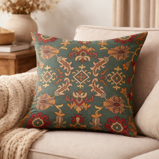 Met de hand gedrukt kussensloop Boho landelijke de Kussen