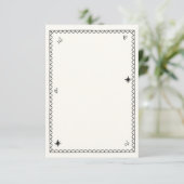 Met de hand geïllustreerde Champagne Toren Retro F Bedankkaart (Staand voorkant)