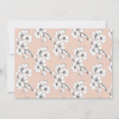 Met de hand geïllustreerde florale klasse van 2019 aankondiging (Achterkant)