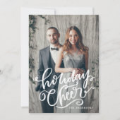 Met de hand-gelaten de Foto van de Bekleding van h Feestdagenkaart (Voorkant)