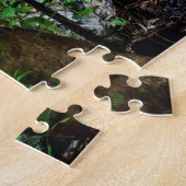 Met de hand gemaakt junglepad legpuzzel (Zijkant)