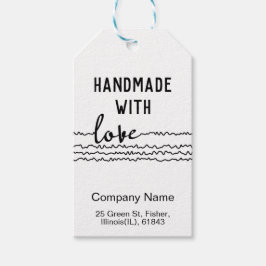 Met de hand gemaakt met Liefde Cadeaulabel