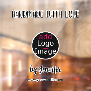 Met de Hand Gemaakt Met Liefde Professionele Chic  Raamsticker