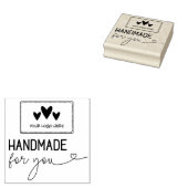 Met de hand gemaakt voor u Groot logo Rubberstempel (Gestempeld)