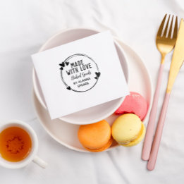 Met de hand geschetste kreet met liefde 	rubberstempel