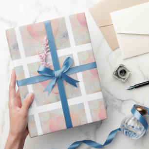 Met de hand geschilderd hart van een godin cadeaupapier