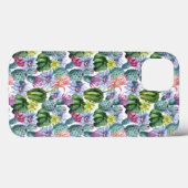 Met de hand geschilderd waterverf cactuspatroon Case-Mate iPhone case (Achterkant (horizontaal))