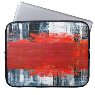 met de hand geschilderde abstracte achtergrond, ab laptop sleeve