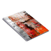 met de hand geschilderde abstracte achtergrondabst notitieboek (Rechterzijde)