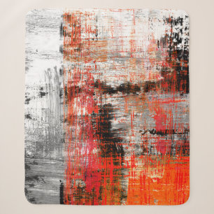 met de hand geschilderde abstracte achtergrondabst sherpa deken