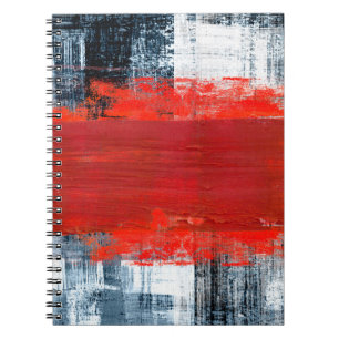 met de hand geschilderde abstracte achtergrondkuns notitieboek