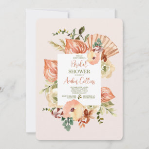 Met de hand geschilderde bloemen kaart