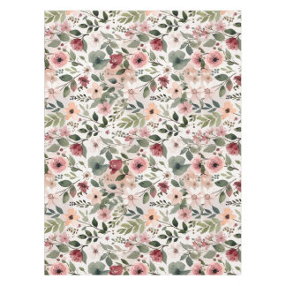 Met de Hand Geschilderde Bloesems in Moderne Water Tafelkleed