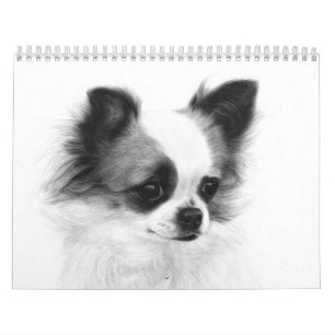 Met de hand geschilderde Chihuahua portretten Kalender