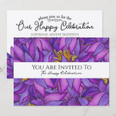 Met de hand geschilderde lotusbloem kaart (Voorkant / Achterkant)