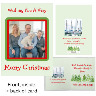 Met de hand geschilderde waterverf besneeuwde wint feestdagen kaart