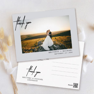 Met de hand geschreven Eenvoudige Foto Hartelijk d Briefkaart