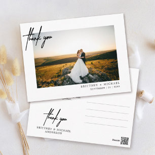Met de hand geschreven Eenvoudige Foto Hartelijk d Briefkaart