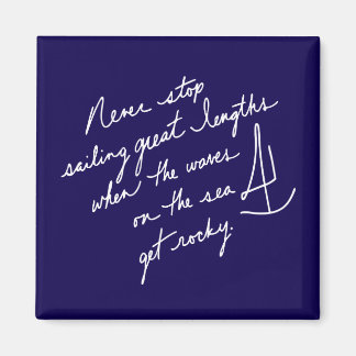 Met de hand geschreven nooit stoppen met Spirituee Magneet