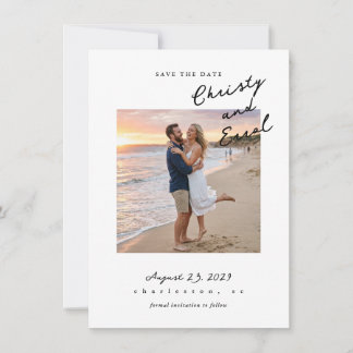 Met de hand geschreven save the date