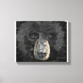 Met de hand getekend Beer Canvas Afdruk