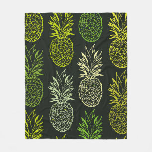 Met de hand getekend doedelpatroon. Palm leavesart Fleece Deken