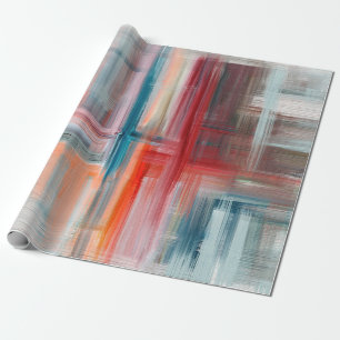 Met de hand getekend kunstschilderij. Lange olie o Cadeaupapier