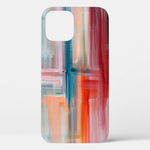 Met de hand getekend kunstschilderij. Lange olie o iPhone 12 Hoesje
