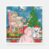 Met de hand getekend nostalgisch kerstbeeldscherm