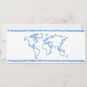 Met de hand getekend Paris Surprise Boarding Pass- Kaart (Achterkant)