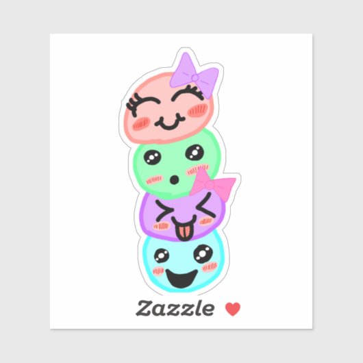 Met de hand getekend, Sibling Joy, Emotie Stack, K Sticker (Vel)