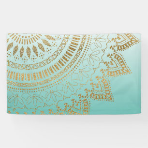 , met de hand getekend stambal mandala elegant ont spandoek
