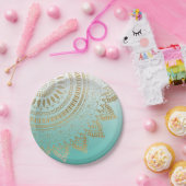 , met de hand getekend stamhout — elegant ontwerp papieren bordje (Feest)