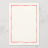 Met de hand getekend vun kleurrijk roze en groen f menu (Achterkant)