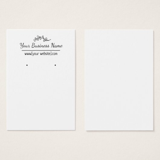 Met de hand getekende, aangepaste draagkaart voor visitekaartje (Voorkant /achterkant)