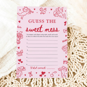 Met de hand getekende baby shower raad de zoete ro kaart