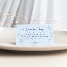 Met de hand getekende babyshower, strik jongen boe